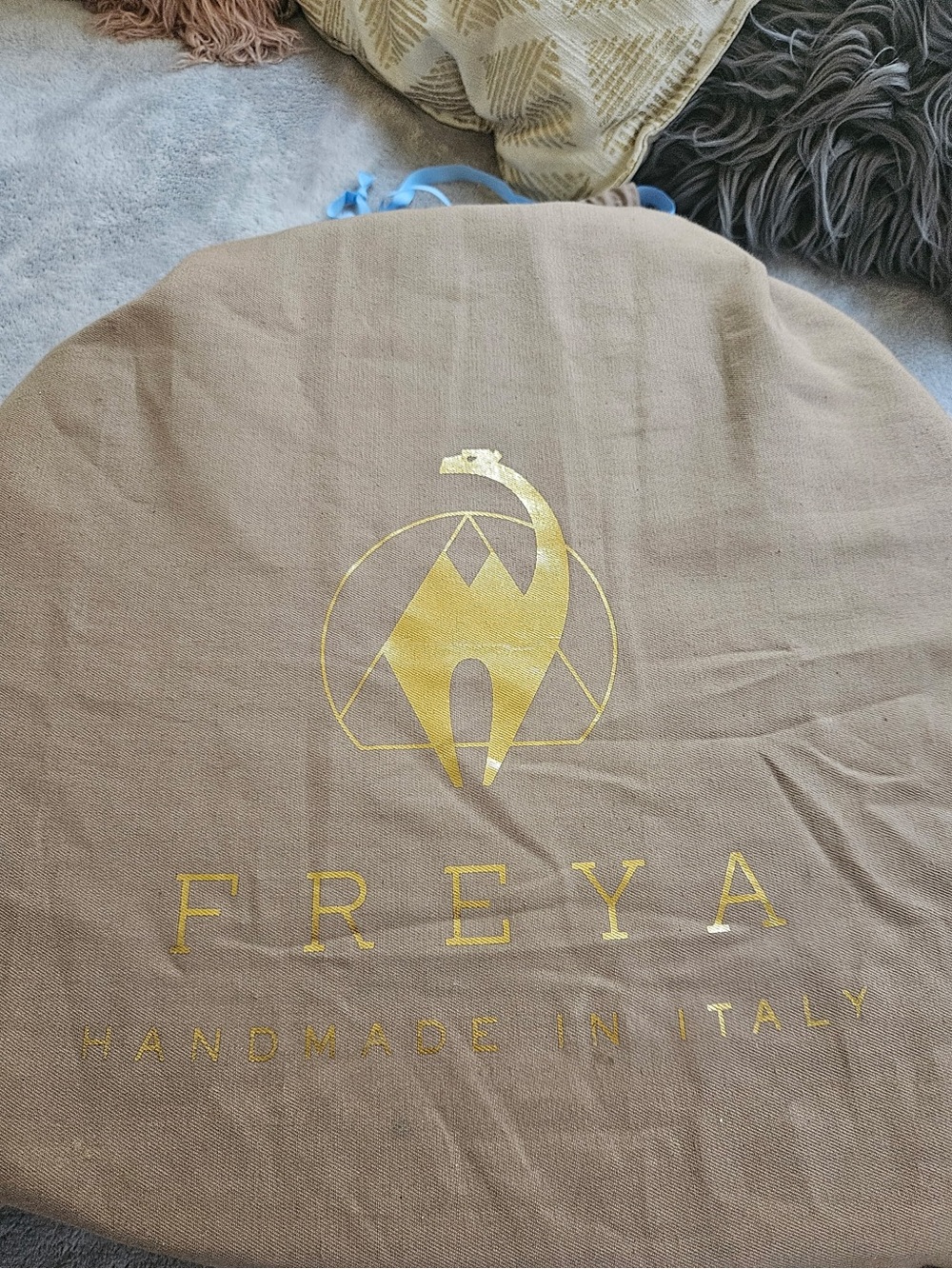 Travel w Class. Freya 100% Leather Travel Hat Box Navy BNWT - Picture 8 of 8